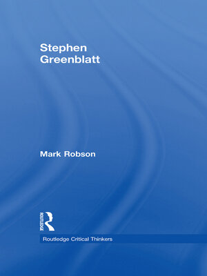 cover image of Stephen Greenblatt